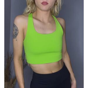 Girlfriend Collective Neon Green Sports Bra